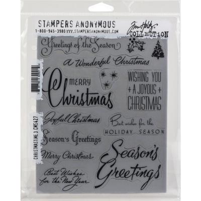 Stampers Anonymous Tim Holtz Cling Stamps - Christmastime Nr.3